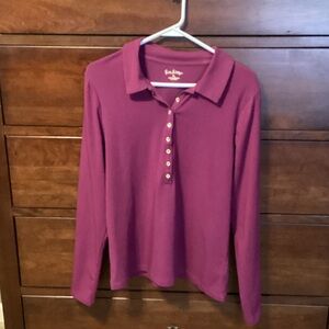 Lilly Pulitzer Women's Purple  Button Down Shirt